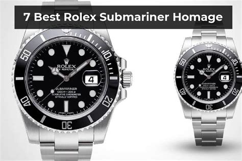 best Rolex Submariner homage watches